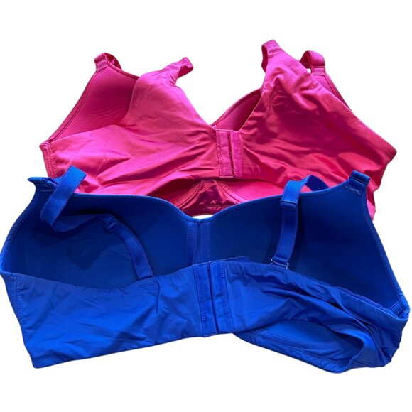 Torrid Curve 38C Blue & Pink Wireless Full-Coverage Bras Nylon & Spandex Comfort - Picture 2 of 5